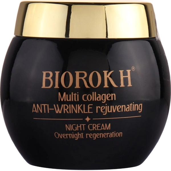 کرم شب بایورخ اصل ضد چروک و جوان کننده مولتی کلاژن 120 گرم | BIOROKH Night Cream Multi Collagen Anti Wrinkle Rejuvenating 120g